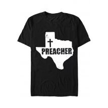 Preacher - Texas State Logo - T-Shirt - noir - XXL - 100% Coton,Jersey