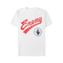 Public Enemy - Enemy Target White - T-Shirt - blanc - S - 100% Coton,Jersey