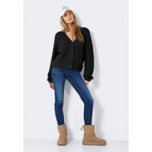 Noisy May - Charlie V-Neck Knit - Cardigan - noir - M - 100% Polyacrylique,Tricots