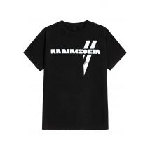 Rammstein - Weiße Balken - T-Shirt - noir - L - 100% Coton,Jersey