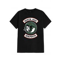 Riverdale - South Side Serpents Badge - T-Shirt - noir - L - 100% Coton,Jersey