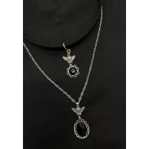 Pamela Mann - Romantic Two Row - Collier - gris - Onesize - Laiton,Métal