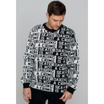 Santa Cruz - Not A Crime Black/White - Pull-over - noir - L - 55% polyacrylique, 45% coton