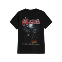 Saxon - Hell, Fire And Damnation - T-Shirt - noir - L - 100% Coton,Jersey