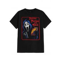 Scream - Horror Movie And Chill - T-Shirt - noir - XL - 100% Coton,Jersey