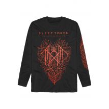 Sleep Token - Red Coral Heart - Tshirt manches longues - noir - 3XL - 100% Coton,Jersey