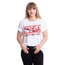 Spider-Man - Japan Spider - Girly - blanc - L - 100% Coton