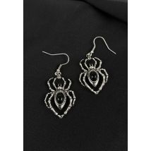 Pamela Mann - Spider Drop - Boucles d'oreilles - gris - Onesize - Résine,Acier 316L,Métal