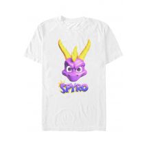 Spyro - Face Logo White - T-Shirt - blanc - S - 100% Coton,Jersey