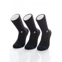 Stance - Icon 3 Pack Black - Chaussettes - noir - M - 100% Coton