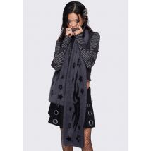 Minga London - Starspell Black - Écharpe - noir - Onesize - 100% Polyamide,Fausse Fourrure