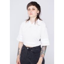 Starter - Ladies Cropped Mesh Jersey Palewhite/White - T-Shirt - blanc - XS - 100% Polyester,Jersey