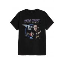 Star Trek - Vintage Poster - T-Shirt - noir - L - 100% Coton,Jersey