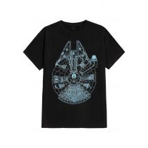 Star Wars - Blue Falcon - T-Shirt - noir - XL - 100% Coton,Jersey