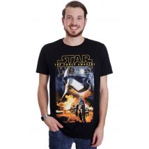 Star Wars: The Force Awakens - Phasma & Troopers - T-Shirt - noir - XXL - 100% Coton,Jersey