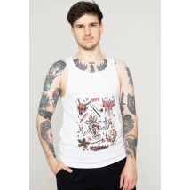 Stranger Things - Stranger Flash Sheet White - Débardeur - blanc - S - 100% coton biologique,Jersey