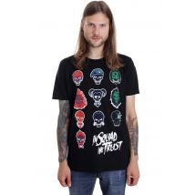 Suicide Squad - In Squad Faces - T-Shirt - noir - M - 100% Coton,Jersey