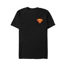 Superman - Chest - T-Shirt - noir - L - 100% Coton,Jersey