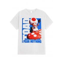 Super Mario - Toad White - T-Shirt - blanc - XL - 100% Coton,Jersey