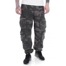 Surplus - Airborne Vintage Black Camo - Pantalons - camouflage - S - 100% Coton
