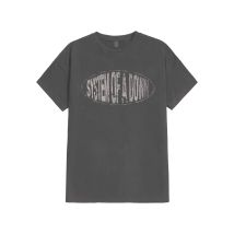 System Of A Down - Stretched Logo Charcoal - T-Shirt - gris - L - 100% Coton
