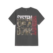 System Of A Down - Toxicity Stack Charcoal - T-Shirt - gris - M - 100% Coton