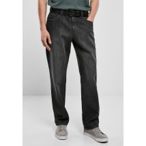 Urban Classics - Loose Fit Real Black Washed - Jeans - noir - W28 / L32 - 100% Coton,Jean