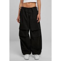 Urban Classics - Cotton Parachute Black - Pantalons - noir - L - 100% Coton,Coton