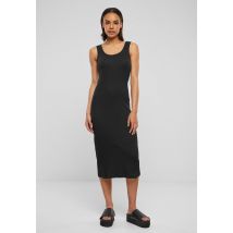 Urban Classics - Ladies Rib Top Black - Robe - noir - S - 95% coton, 5% élasthanne,Coton