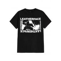 Texas Chainsaw Massacre - Fear Leatherface - T-Shirt - noir - S - 100% Coton,Jersey