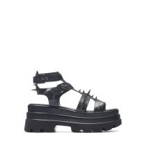 Koi Footwear - The Divine Destruction Spiked Chunky - Sandales pour fille - noir - EU 36 - Synthetic/Synthetic/Caoutchouc,Faux cuir