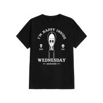 The Addams Family - Wednesday Macabe - T-Shirt - noir - M - 100% Coton,Jersey