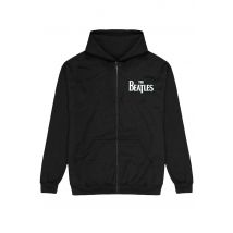 The Beatles - Drop T Logo Back Print - Sweat Zippé - noir - L - 80 % coton, 20 % polyester,Transpirer