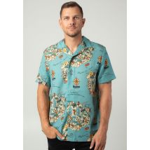 The Dudes - Dudland Hawaiian Multicolor - Chemise - bleu - L - 100% Lyocell,Viscose