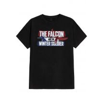 The Falcon & The Winter Soldier - Spray Logo - T-Shirt - noir - L - 100% Coton,Jersey