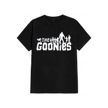 The Goonies - Logo - T-Shirt - noir - M - 100% Coton,Jersey