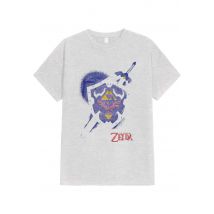 The Legend Of Zelda - Shield Grey - T-Shirt - gris - XL - 97 % coton, 3 % polyester,Jersey