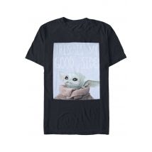 The Mandalorian - Baby Yoda Good Side - T-Shirt - noir - S - 100% Coton,Jersey