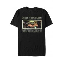 The Mandalorian - Cute And Knows It - T-Shirt - noir - M - 100% Coton,Jersey