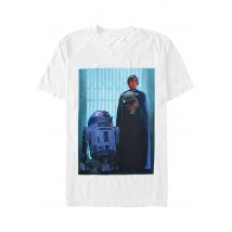 The Mandalorian - Luke Skywalker And Grogu White - T-Shirt - blanc - M - 100% Coton,Jersey