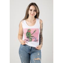 The Muppets - Biking Kermit White - Débardeur - blanc - M - 100% Coton,Jersey
