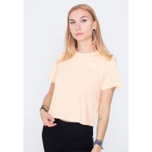 The North Face - Foundation Crop Eu Apricot Ice - T-Shirt - orange - L - 50% coton, 50% polyester,Jersey
