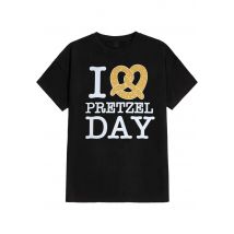 The Office - I Love Pretzel Day - T-Shirt - noir - S - 100% Coton,Jersey