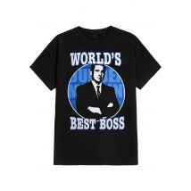 The Office - World's Best Boss - T-Shirt - noir - L - 100% Coton,Jersey