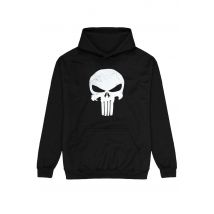 The Punisher - Distressed Skull - Hoodie - noir - M - 80 % coton, 20 % polyester,Transpirer