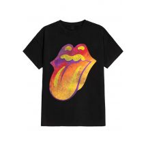 The Rolling Stones - Ghost Town Distressed Tongue - T-Shirt - noir - S - 100% Coton,Jersey