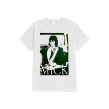 The Rolling Stones - Mick Photo V1 White - T-Shirt - blanc - XL - 100% Coton,Jersey