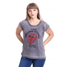 The Rolling Stones - NYC 1975 Burnout Grey - Girly - gris - S - 100% Coton,Jersey