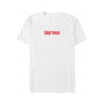 The Sopranos - Logo White - T-Shirt - blanc - S - 100% Coton,Jersey