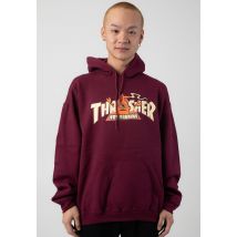 Thrasher x Toy Machine - Vortex Maroon - Hoodie - bordeaux - XL - 50% coton, 50% polyester,Transpirer